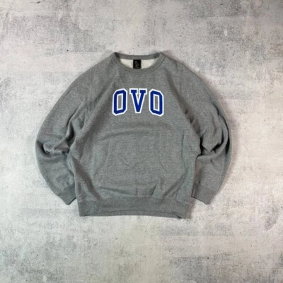 Drake OVO Logo Octobers Very Own Classic Arch Crewneck Heather Grey / Herren M - Bild 1 von 4