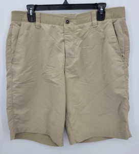 Under Armour Shorts Mens 36 Tan Flat Fron Athletic Golf Performance Active - Picture 1 of 7