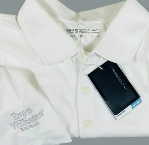 NEW Nike Dri-fit Golf Polo Shirt Mens XL White Evan Williams Bourbon Logo Liquor - Picture 1 of 11