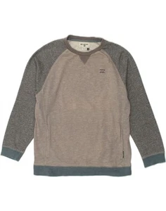 BILLABONG Boys Sweatshirt Jumper 15-16 Years Grey Colourblock Cotton LG15 - Picture 1 of 3