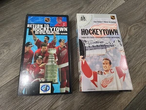 Detroit Red Wings Stanley Cup Champions VHS 2 Lot 1995-1996 1996-1997 - Picture 1 of 5