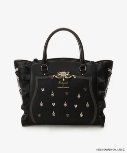Samantha Vega x Sanrio Kuromi Bijou Flutter Small Tote Bag Black 2Way - Picture 1 of 6