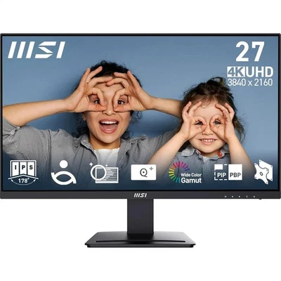 MSI 4k UHD 27” Monitor MSI PRO MP273U 27 Inch UHD Office Monitor - 3840 x 2160  - Image 1 of 4