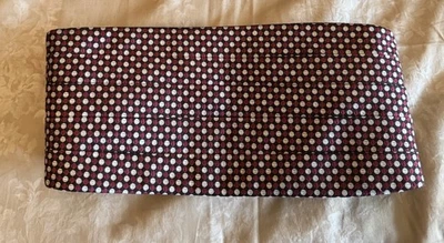 Mel Howard Cummerbund Rojo Blanco Negro Seda Ajustable EE. UU. Vintage Punto Diamante Foto 1 de 4