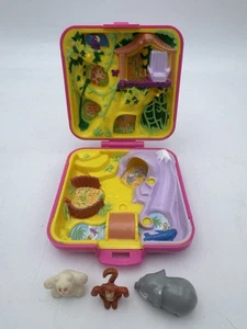 Vintage 1989 Polly Pocket Bluebird Wild Zoo World Jungle mit Tieren - ohne Puppe - Bild 1 von 7