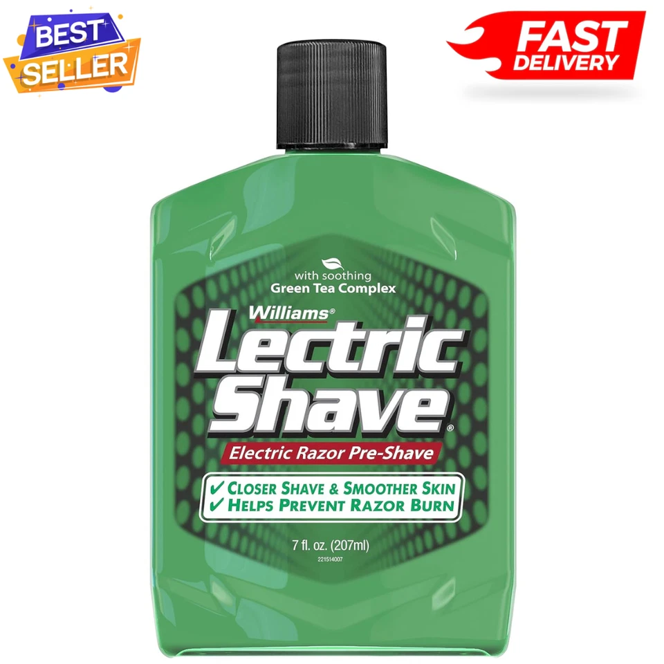 Williams Lectric Shave Electric Razor Pre-Shave 7 Ounce