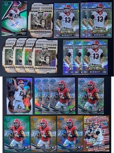 Stetson Bennett 2022 Bowman Chrome & Best Lot (x21) w/ Green Auto #/99 - Picture 1 of 6