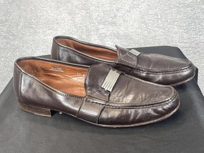 Polo Ralph Lauren Shoes Mens Size 11 D Brown Leather Loafers Italy Classic Dress - Image 1 of 4