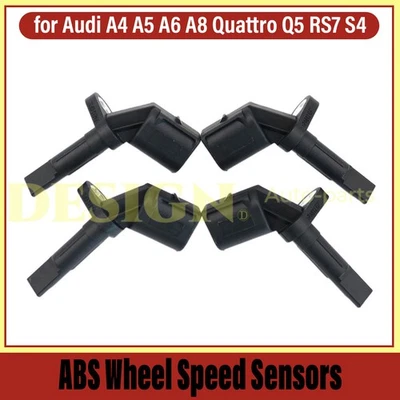 4x For Audi A4 A5 A6 A8 Quattro Q5 RS7 S4 ABS Wheel Speed Sensors Front or Rear - Image 1 of 4
