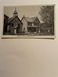 postcard Catholic Church Galway ny - Picture 1 of 2