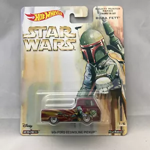 Hot Wheels Premium Pop Culture BOBA FETT 60's Ford Econoline Pickup STAR WARS - Picture 1 of 4