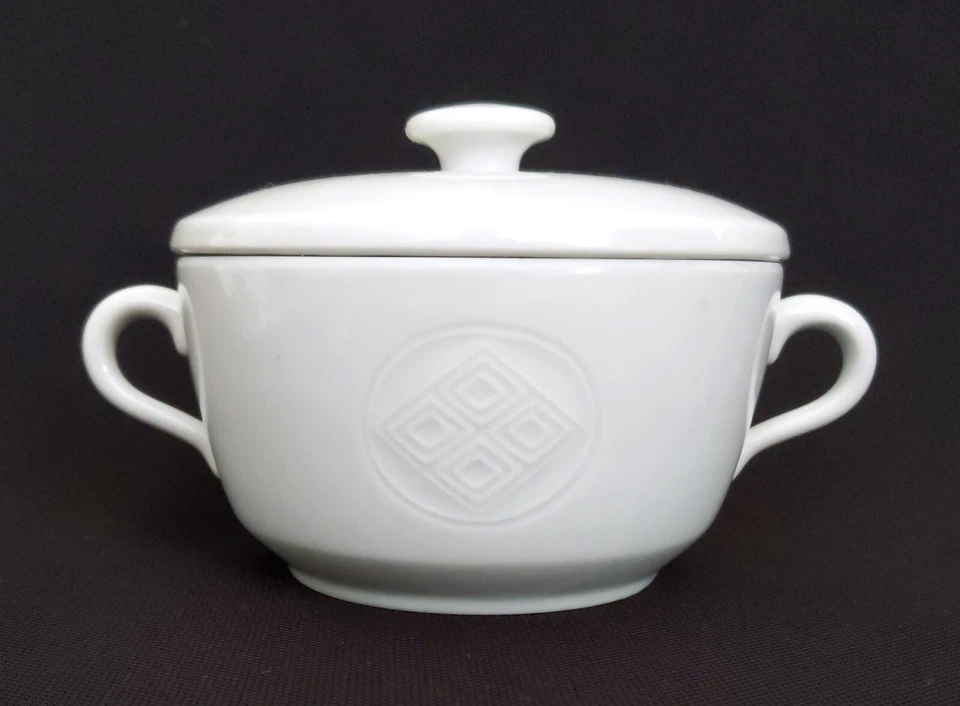 皇家哥本哈根 ~ Gemma ~ Bouillon 杯/碗带盖 ~ 14690 号 — 第 1/4 张图片