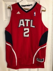 Adidas Atlanta Hawks #2 Joe Johnson Red Away Basketball Jersey Youth Large +2" - Picture 1 of 6