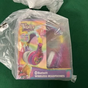 eKids Trolls 3 Bluetooth Wireless Headphones - Picture 1 of 1