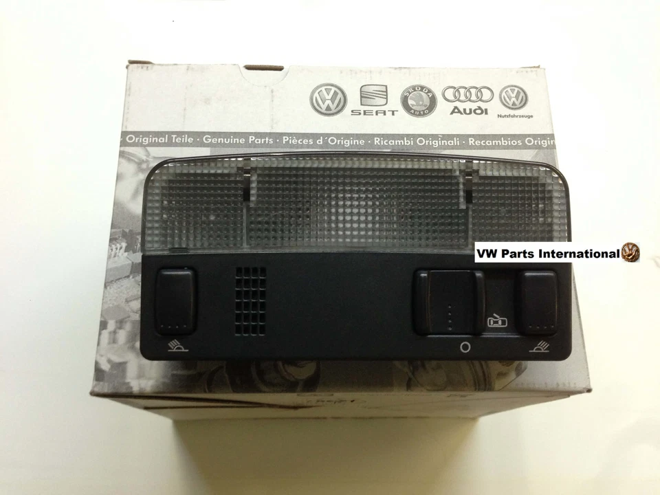 VW Golf MK4 GTI R32 Black Interior Reading Light Genuine New OEM VW Part - Image 1 of 1