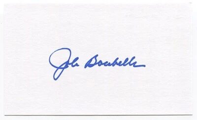 John Boccabella Signed 3x5 Index Card Autographed Chicago Cubs Debut 1963 - Image 1 of 2