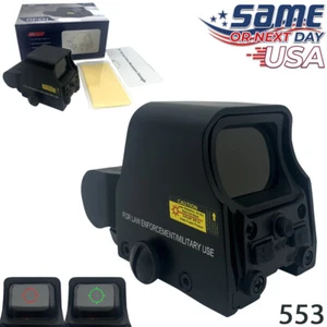Red Green Dot Holographic Reflex Sight, Tactical Optics Model 553 w/Battery! USA - Picture 1 of 11