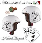 2 Stickers Four Aces Harley Davidson Tank-Helmet Motorcycle