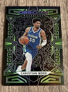 2022-23 Panini Obsidian CHRISTIAN WOOD Electric Etch Green /25 #29 Mavericks SP - Picture 1 of 11
