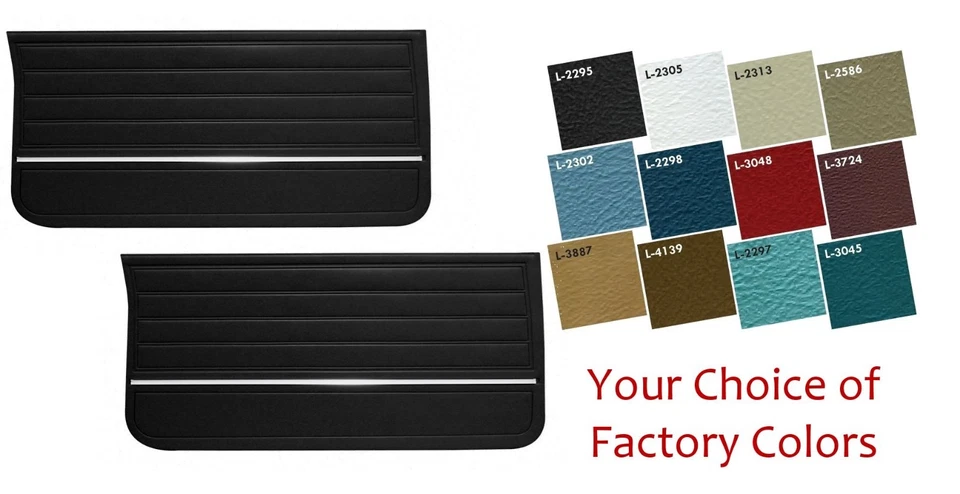 Juego de paneles de puerta preensamblados Chevelle 1965 El Camino en tu elección de colores Foto 1 de 4