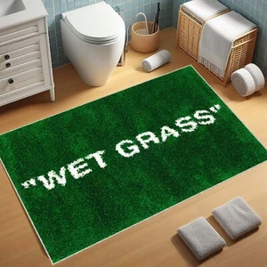 Wet Grass Bath Mat, House warming, Wedding Present, Bath Decor, Bathroom Decorat - Picture 1 of 11