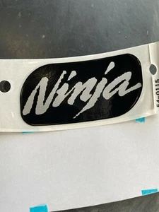 KAWASAKI NINJA 500 OEM FRONT FAIRING DECAL BLACK & SILVER  - Picture 1 of 3