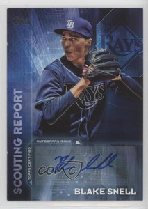2016 Topps Update Scouting Report Auto Blake Snell #SRA-BS Rookie Auto RC