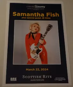 Samantha Fish Plus Special Guest JD Simo March 22 2024 Concert Program New Mint - Picture 1 of 4