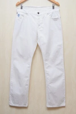 Alexander Mcqueen MCQ Embroided Pocket Logo White Jeans Size W32 L30 - Image 1 of 4