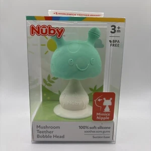 Nuby Super Soft Silicone Teether with Suction Base 3+ months - Picture 1 of 5