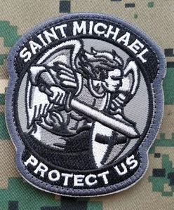 PARCHE DE BUCLE DE GANCHO DEL EJÉRCITO MODERNO SAINT ST. MICHAEL PROTECT US 3D EE. UU. *02 - Imagen 1 de 7