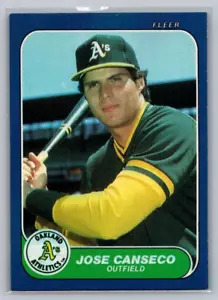 Jose Canseco 1986 Fleer Update RC #U-20 - Picture 1 of 2