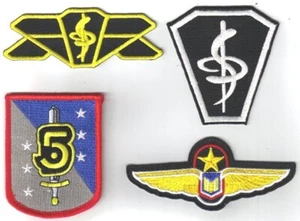 Babylon 5 TV Series Medical Uniform Embroidered Patch Set of 4 NEW UNUSED - Picture 1 of 1
