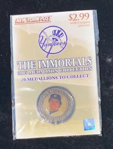 *NEW SEALED* 2005 NEW YORK POST NY YANKEES IMMORTALS MEDALLIONS REGGIE JACKSON - Picture 1 of 2
