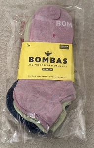 3-Pack Bombas All-Purpose Women's Multicolor Ankle socks - Size Medium 8-10 - Picture 1 of 4