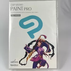 CLIP STUDIO PAINT PRO Full Version Windows and MAC (CD & Case) NEW *SEALED* - Picture 1 of 9