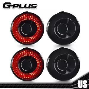 4pcs LED Tail Lights Brake Lamps Fit For 05-13 Chevrolet Corvette C6 Coupe Black - Picture 1 of 12