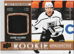 GABE VILARDI 21-22 UPPER DECK ROOKIE RETROSPECTIVE JERSEY # RR-6 GOLD 2021-22 - Picture 1 of 2