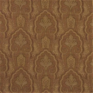Fabric Robert Allen Beacon Hill Ashland Clay Linen Wool Floral Drapery HH40 - Picture 1 of 1