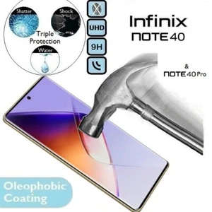 100%Genuine Tempered Glass 9H Screen Protector (&Note40 Pro) For Infinix Note 40 - Picture 1 of 2