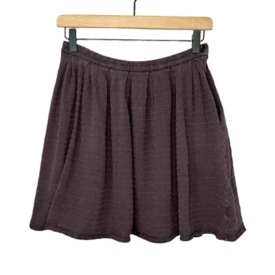 Женская юбка-качели Cooperative с перфорированной текстурой в горошек размер 2 серая - Изображение 1 из 4