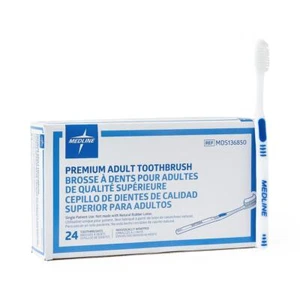 Premium Adult Toothbrush, Blue & White, Adult - Picture 1 of 1