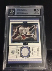 2002 Upper Deck Collector’s Club Game Jersey #KG-U Kevin Garnett BGS 8.5 - Picture 1 of 3