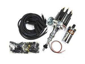 Pertronix Ignition Kit Includes Ford SB Billet Dist Black Cap, Coil & Wires - Picture 1 of 1