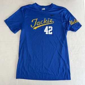 NWD Jackie Robinson Dodgers UCLA Baseball The Nike Tee Athletic Shirt Small Blue - Picture 1 of 8