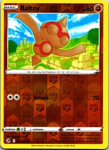 Baltoy Reverse Holo Common SWSH08 SWSH08: Fusion Strike 144/264 NM - Picture 1 of 2