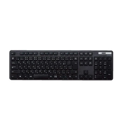 ELECOM Wireless Keyboard Membrane Thin Full keyboard Numeric Keypad Black TK-FDM - Image 1 of 4
