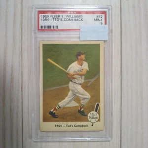 1959 Fleer Ted Williams PSA Mint 9 Baseball Card - MLB Legend - Picture 1 of 3