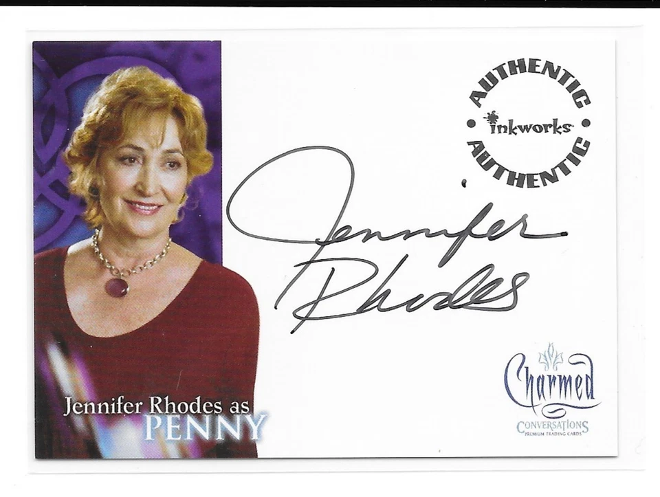2005 Inkworks Charmed Jennifer Rhodes Penny AUTO assinado SP A4 RARO - Imagem 1 de 1