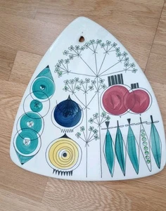 MID CENTURY VINTAGE RETRO RORSTRAND CERAMIC CHOPPING BOARD SWEDEN - Picture 1 of 9